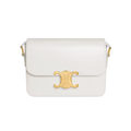 Celine Bag | Cuir Triomphe Chain Shoulder Pure White