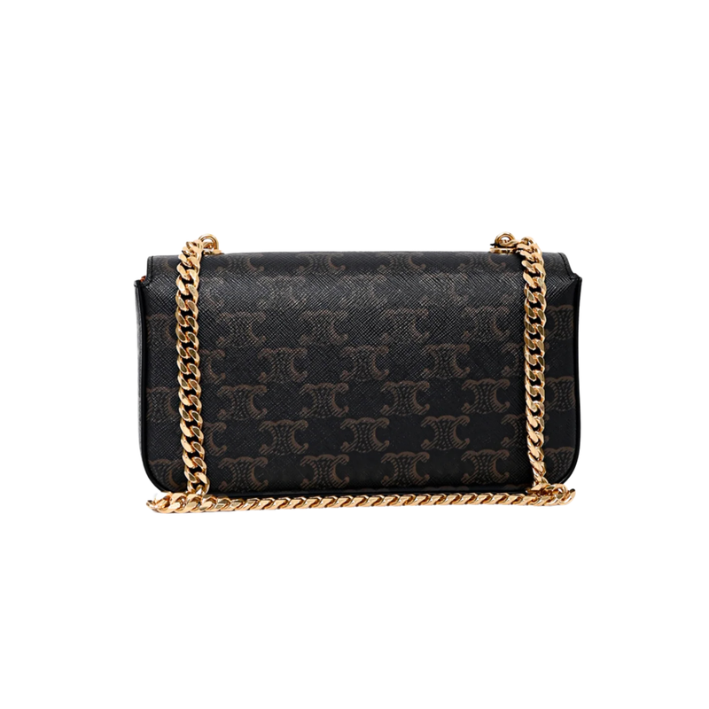 Celine Bag | Cuir Triomphe Chain Shoulder Tan Brown
