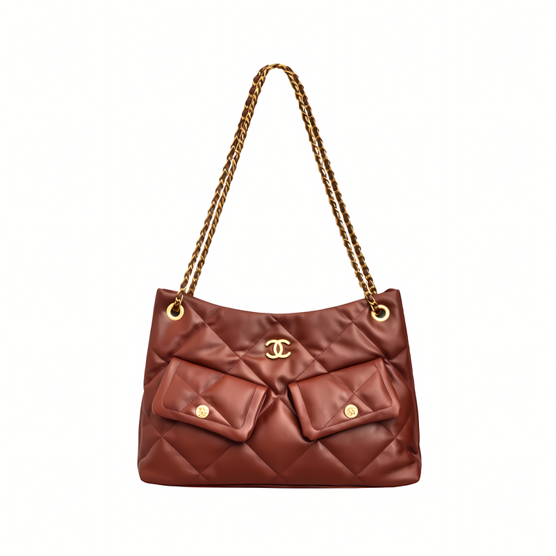 Chanel Bag | 25 Small Hobo Bag Suede Burgundy
