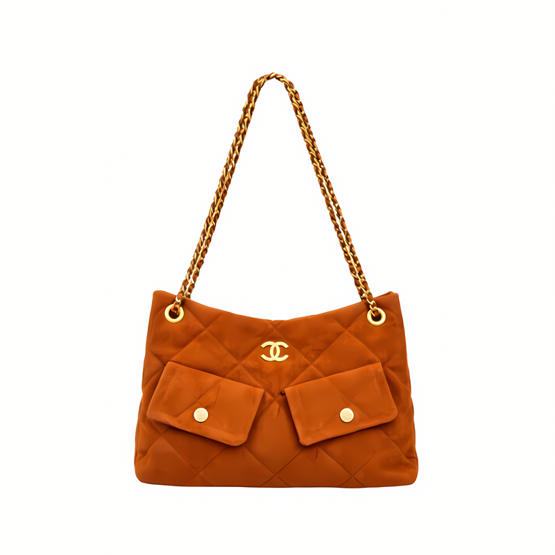 Chanel Bag | 25 Small Hobo Bag Suede Dark Brown