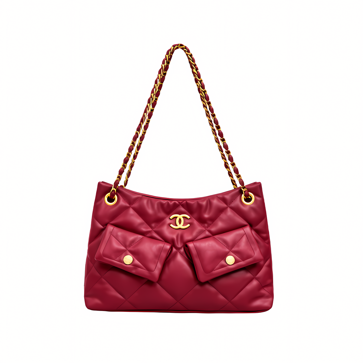 Chanel Bag | 25 Small Hobo Bag Suede Red