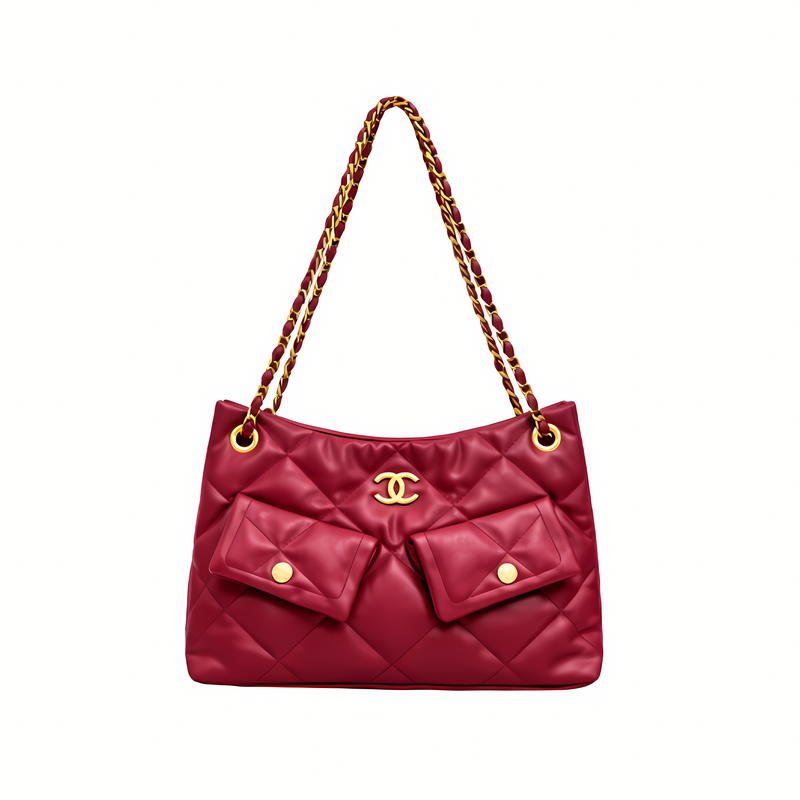 Chanel Bag | 25 Small Hobo Bag Suede Red