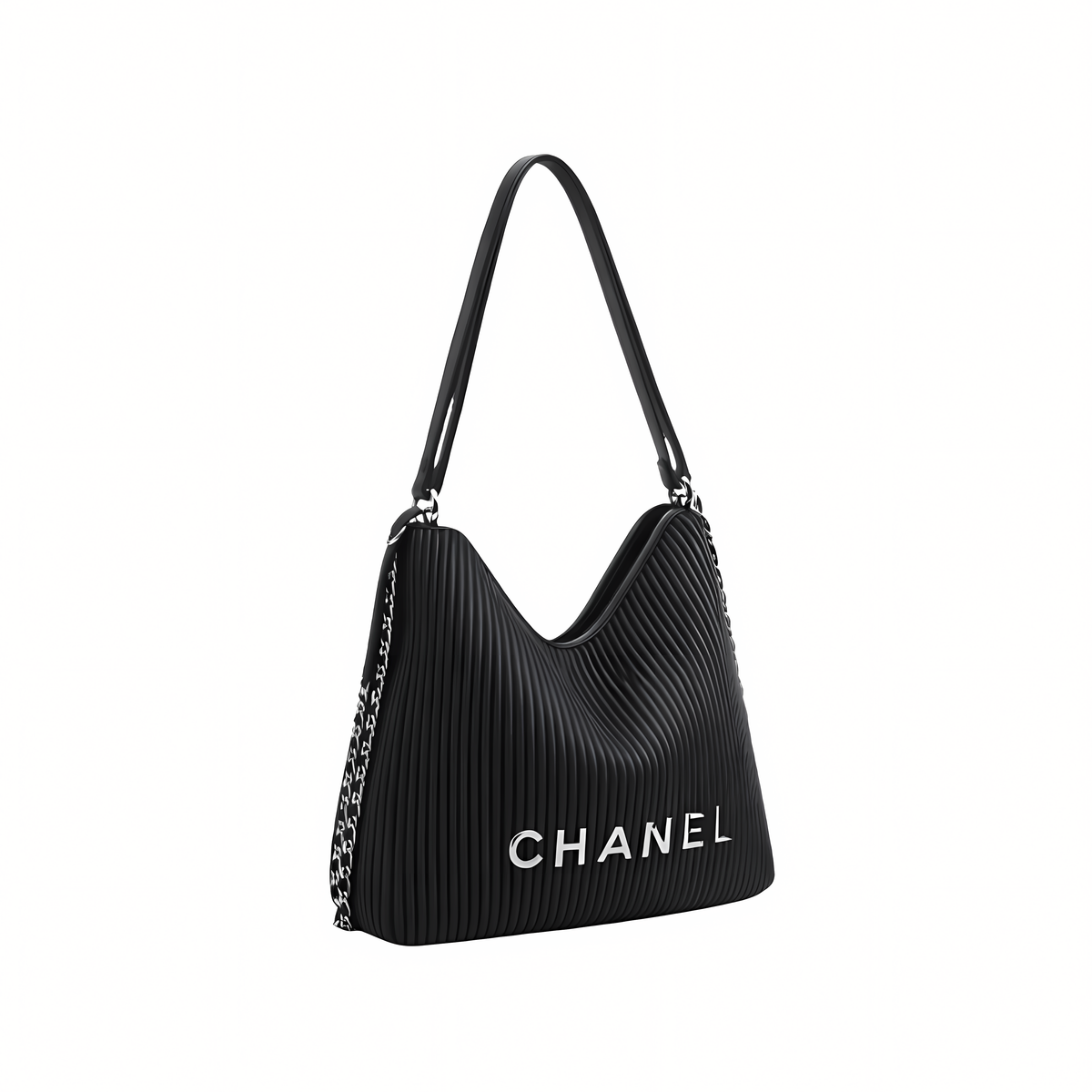 Chanel Bag | Maxi Hobo Black Lambskin
