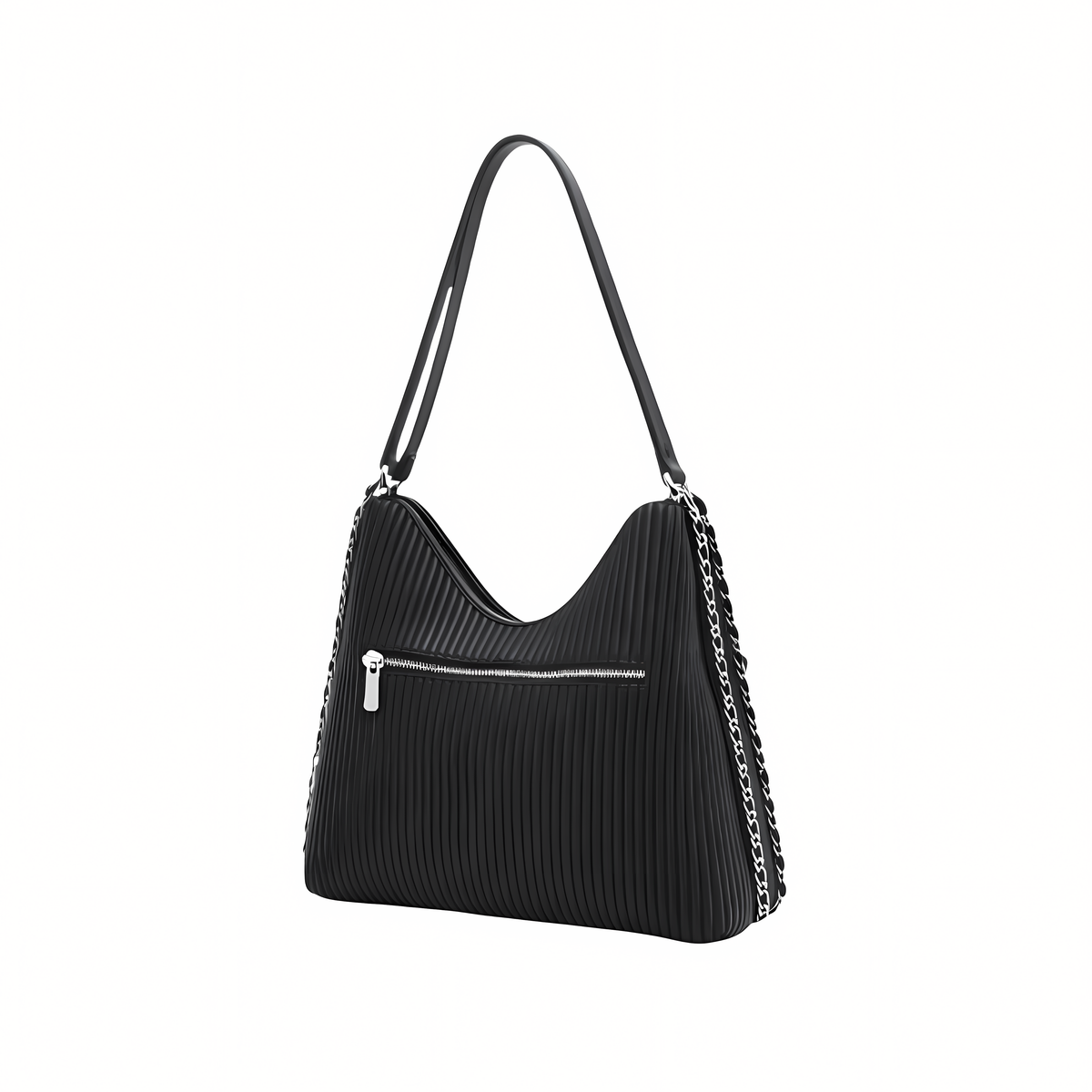 Chanel Bag | Maxi Hobo Black Lambskin