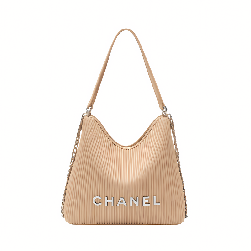 Chanel Bag | Maxi Hobo Peach Lambskin