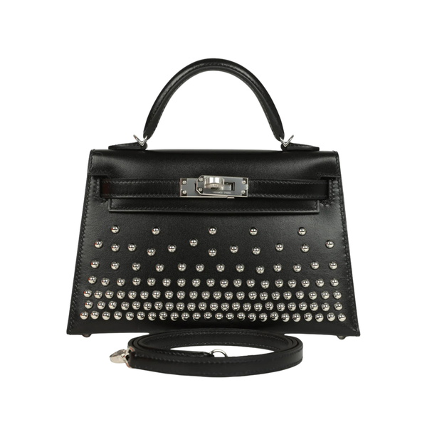 Hermès Bag | Clouté Mini Kelly 20 Black
