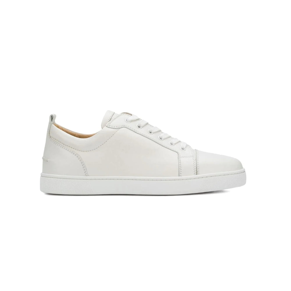 Christian Louboutin Low-Top Sneakers – Pure White Calf Leather