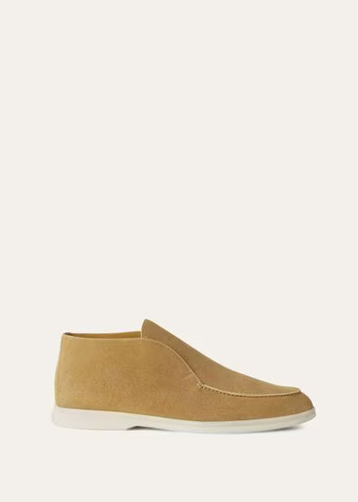 Loro Piana Loafers | Open Walk Ankle Boot Light Wood Smoke