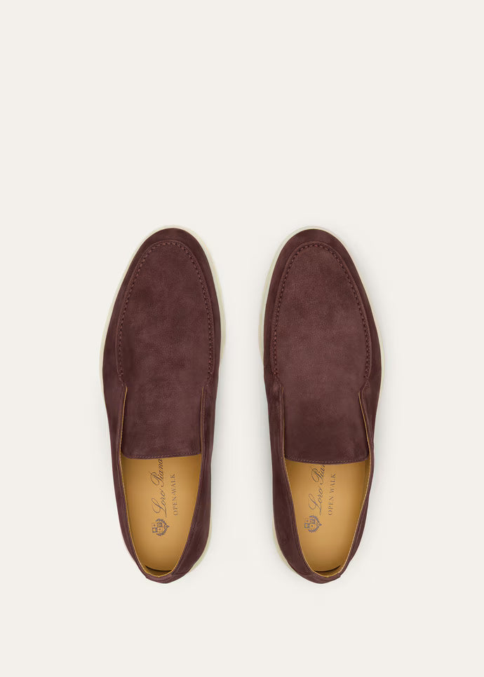 Loro Piana Loafers | Open Walk Ankle Boot Very Dark Maroon