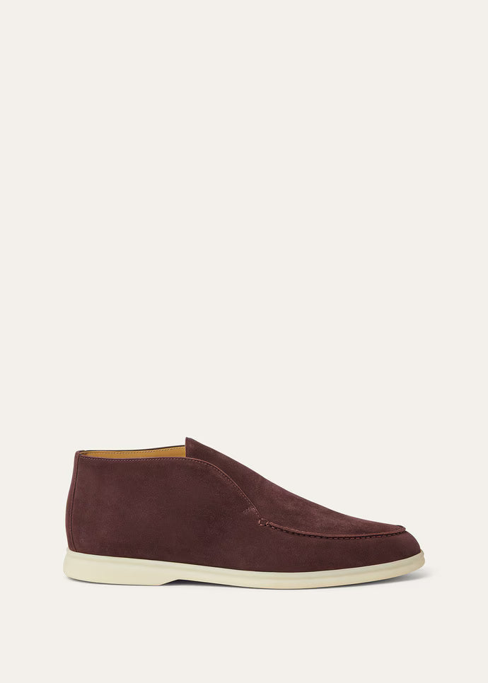 Loro Piana Loafers | Open Walk Ankle Boot Very Dark Maroon
