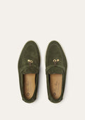 Loro Piana Women's Loafers | Summer charms walk ribbon green