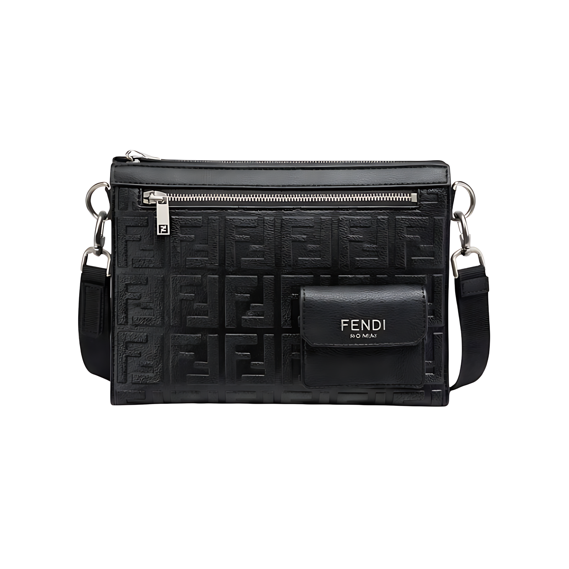 Fendi Pouch | Crossbody Black Leather