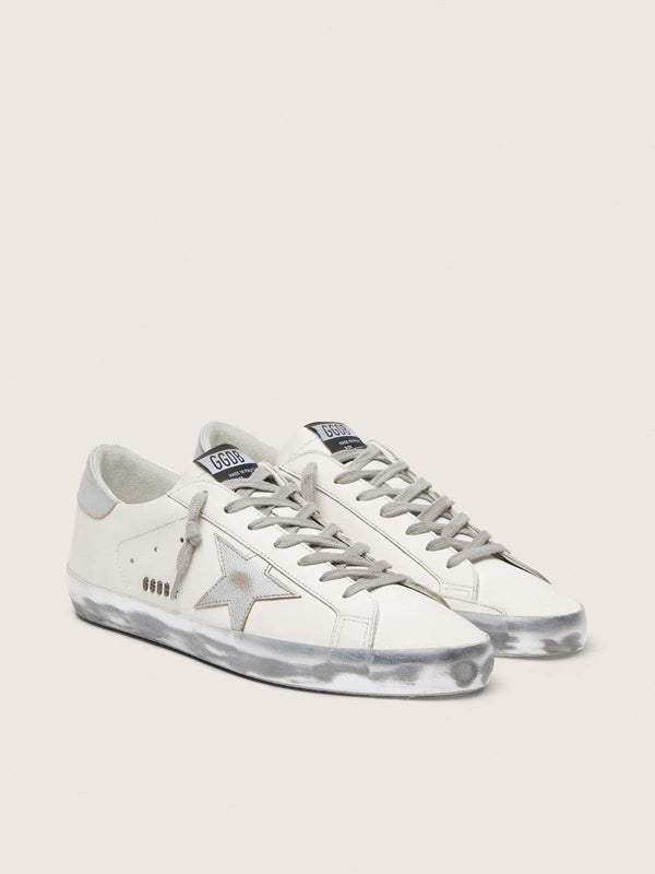 Golden Goose Super-Star 'White / Silver Glitter'