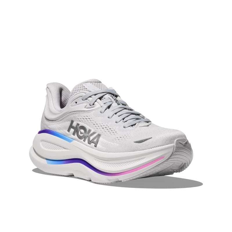 HOKA Bondi 9 Cosmic Grey & White