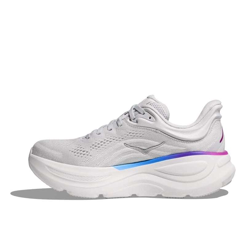 HOKA Bondi 9 Cosmic Grey & White