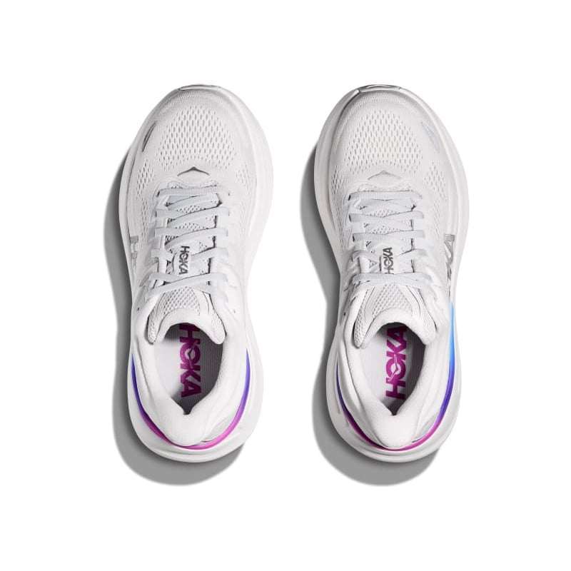HOKA Bondi 9 Cosmic Grey & White