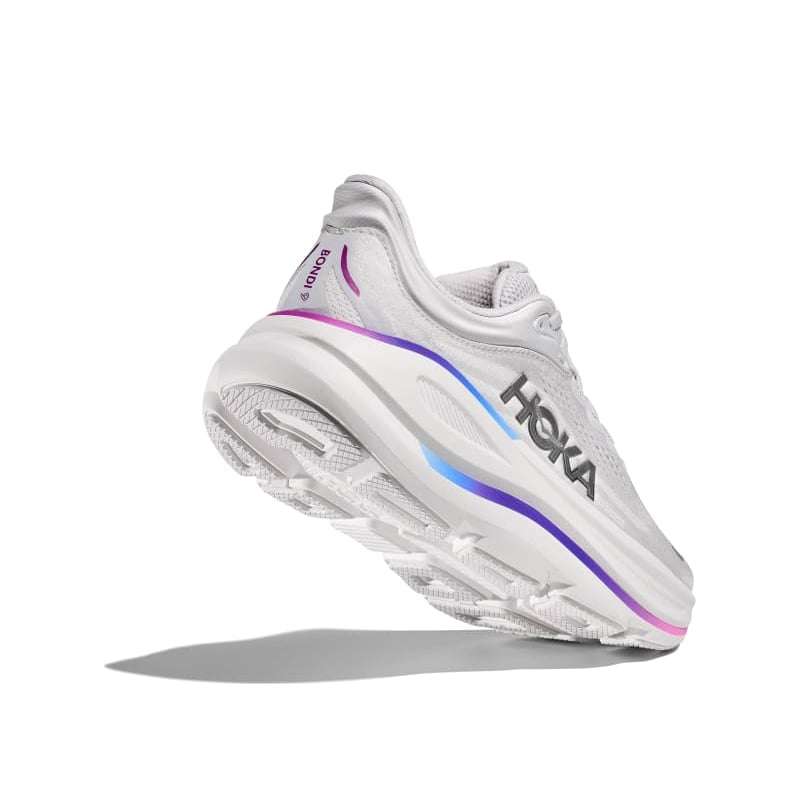 HOKA Bondi 9 Cosmic Grey & White