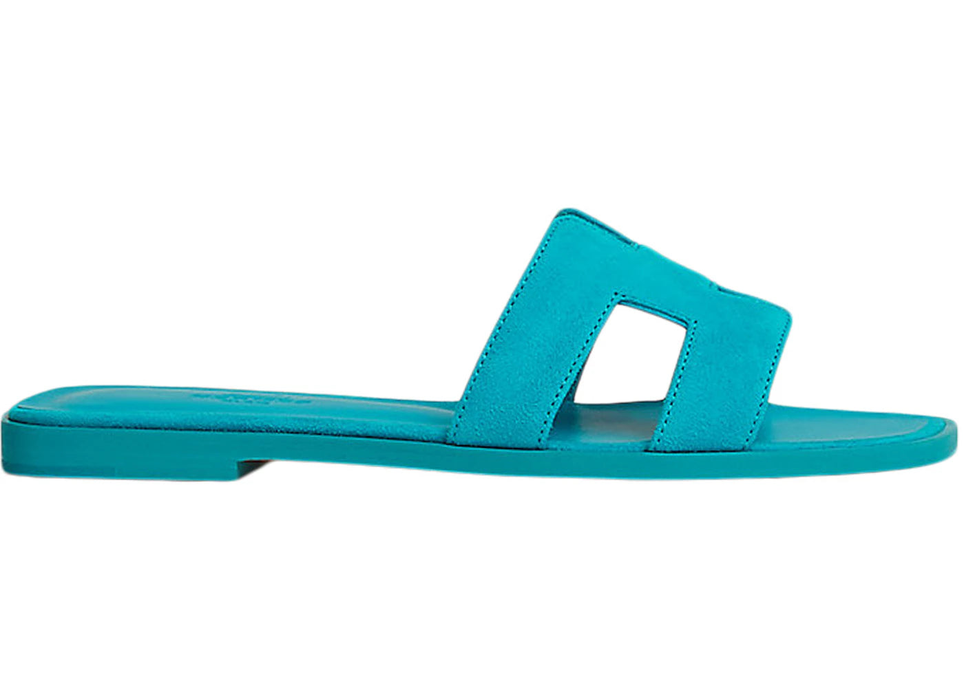 Hermès Oran Sandal Turquoise Leather