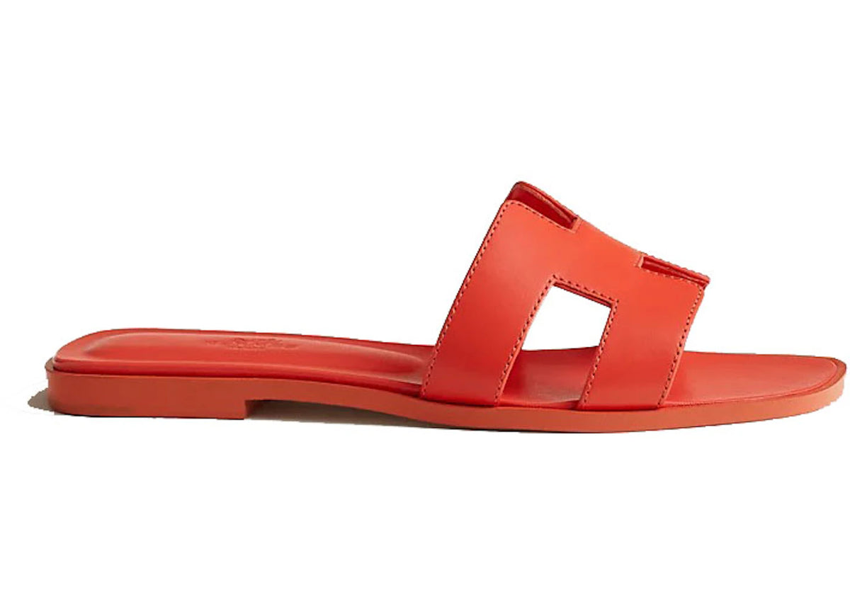 Hermès Oran Sandal Orange Leather