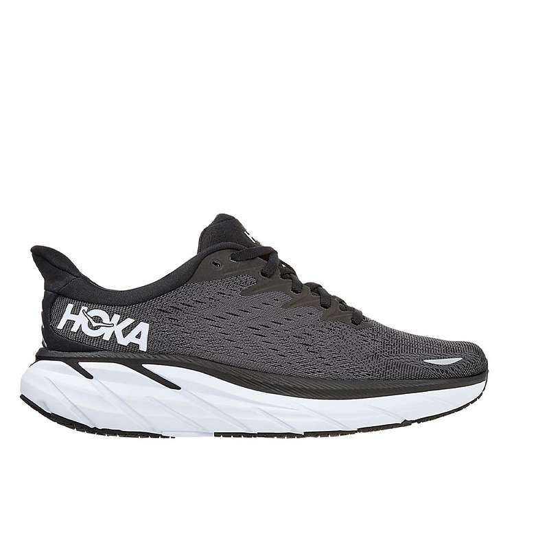 Hoka One Clifton 8 Black White