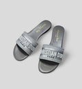 Christian Dior Dway Grey Logo Slides