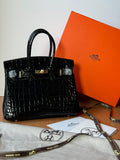 Hermès Bag | Birkin 35 Porosus Crocodile Black