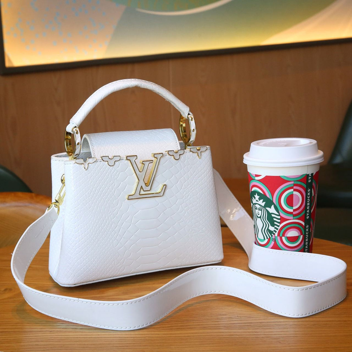 Louis Vuitton Bag | Capucines Taurillon White