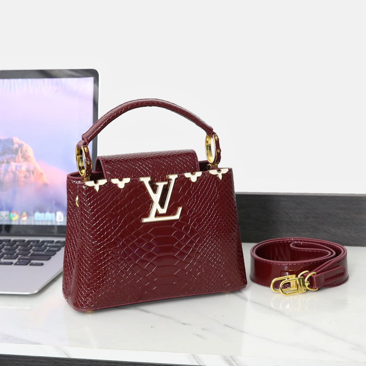 Louis Vuitton Bag | Capucines Exotic Bordeaux