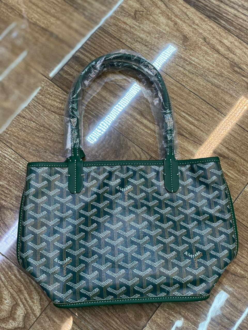 Goyard Mini Anjou Green Tote Bag