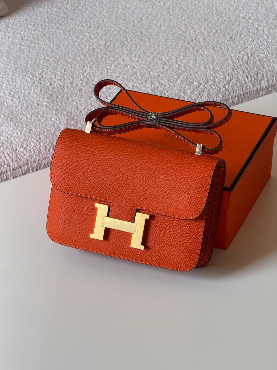 Hermés Constance Handbag in orange