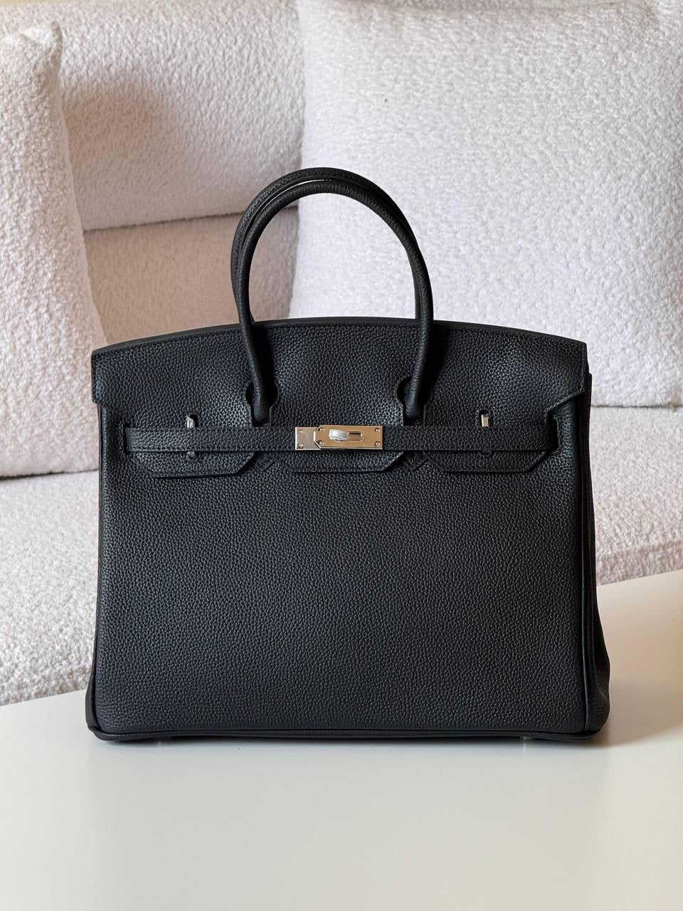 Hermés Birkin 35 Leather Handbag