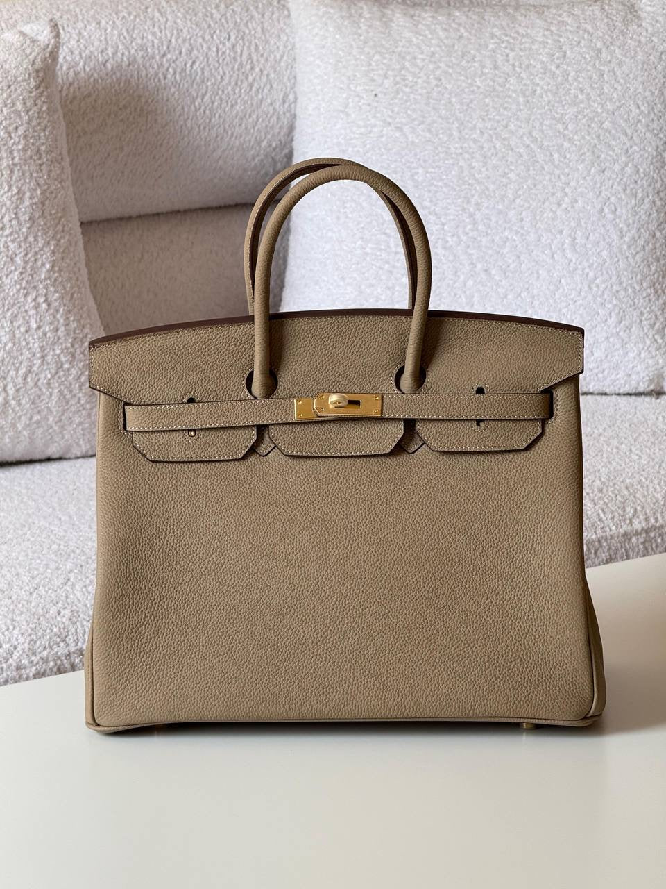 Hermés Birkin Bag in Argile Togo Leather