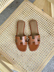 Hermés Brown Oran Sandal