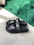 Hermés Chypre Black Sandals