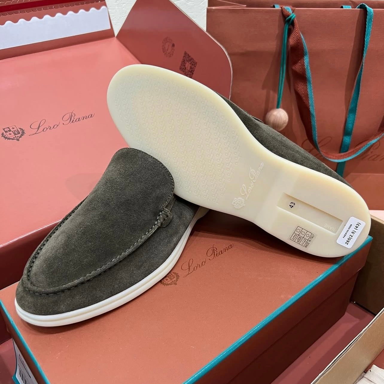 Loro Piana - Summer Walk Suede Loafers - Gray