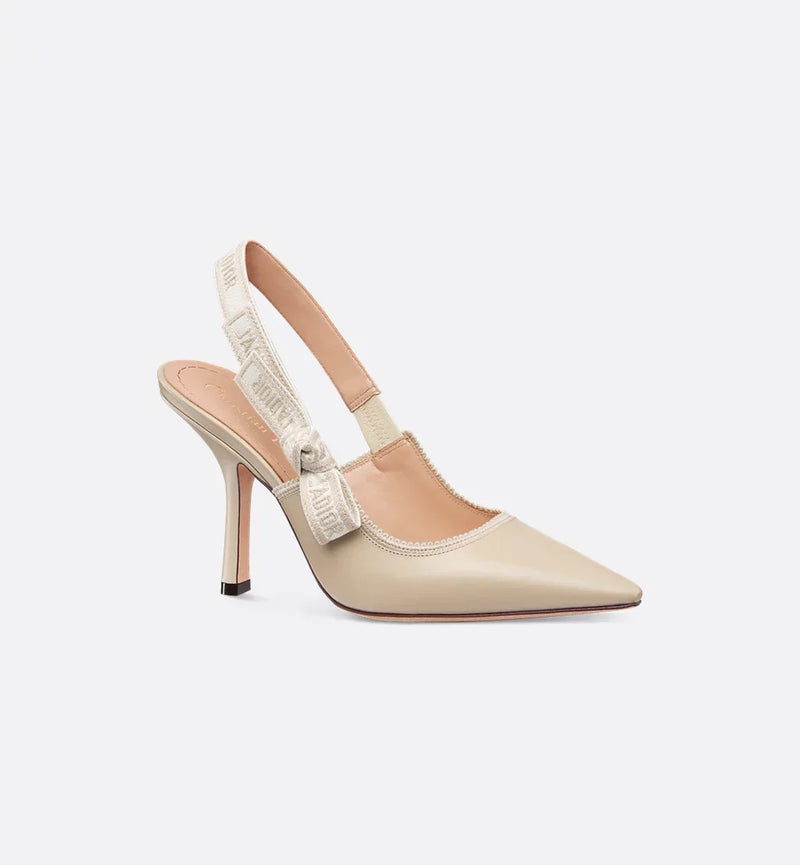 J'Adior Slingback Pump Powder Beige Calfskin