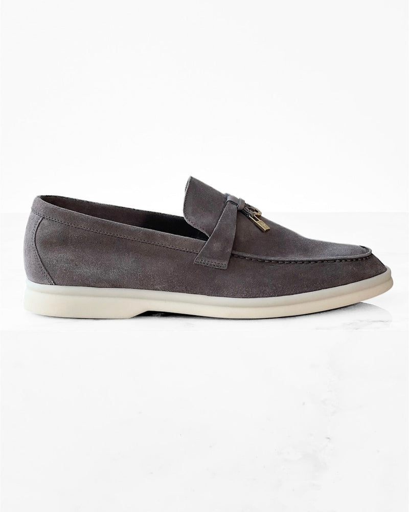 Loro Piana Loafers | Rain Drops Summer Charms Gray