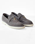 Loro Piana Loafers | Rain Drops Summer Charms Gray