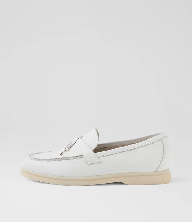 Loro Piana  Women's Loafers |  Summer Charms Walk White