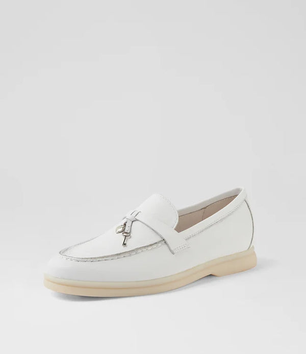 Loro Piana  Women's Loafers |  Summer Charms Walk White