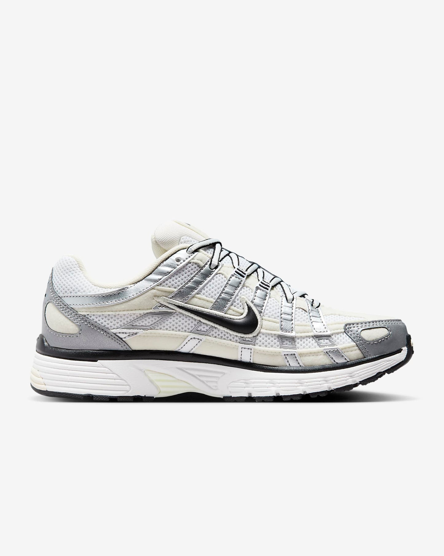 Nike P-6000 Summit White Metallic Silver