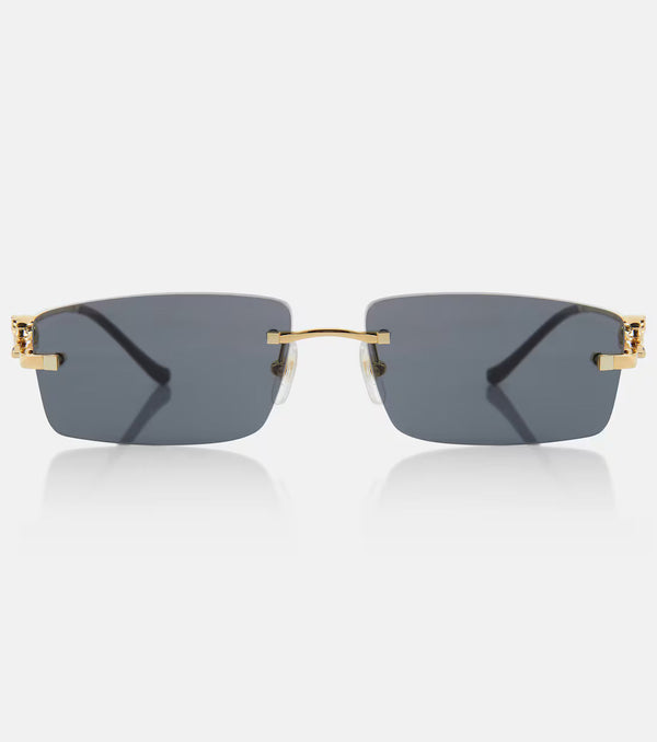 Panthère De Cartier rectangular sunglasses