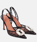 Amina Muaddi Women's Pointed-Toe Pumps