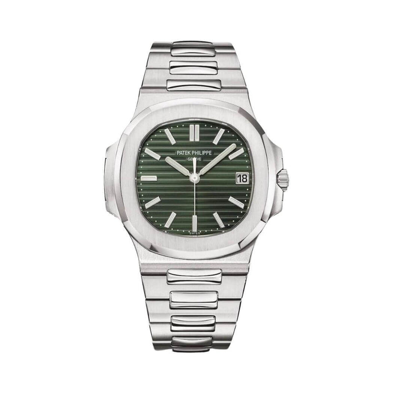 Patek Philippe | Nautilus Sunburst Olive Green Dial