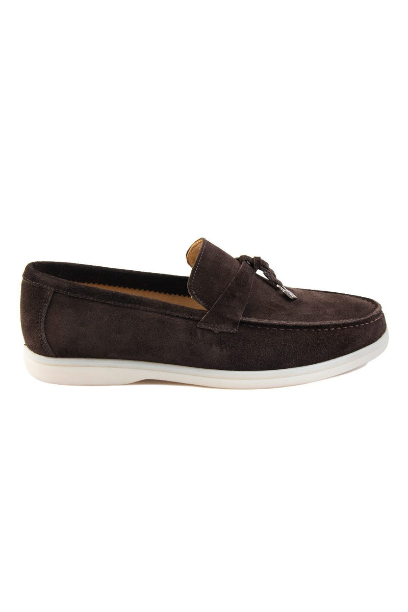 Loro Piana Loafers | Summer Charms Walk Suede Chocolate Brown