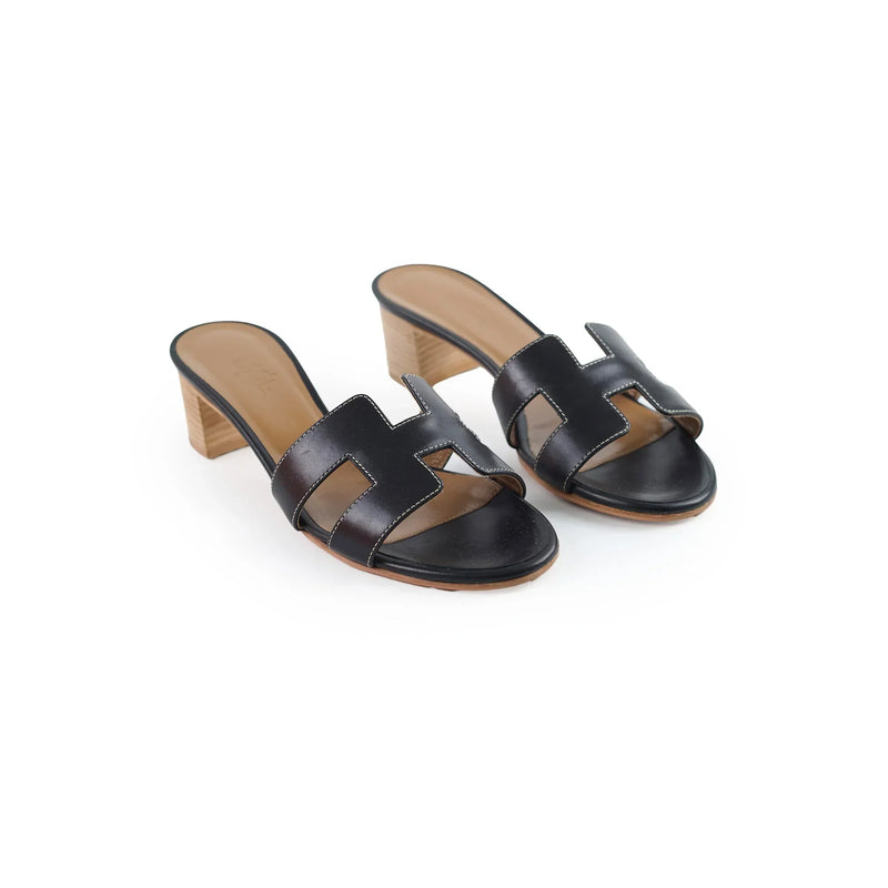 Hermès Oasis sandal Noir