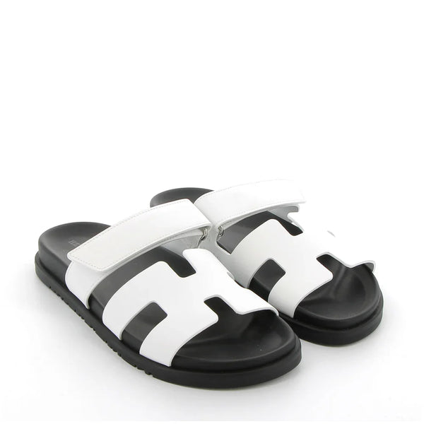 Hermès Sandals | Chypre White Swift