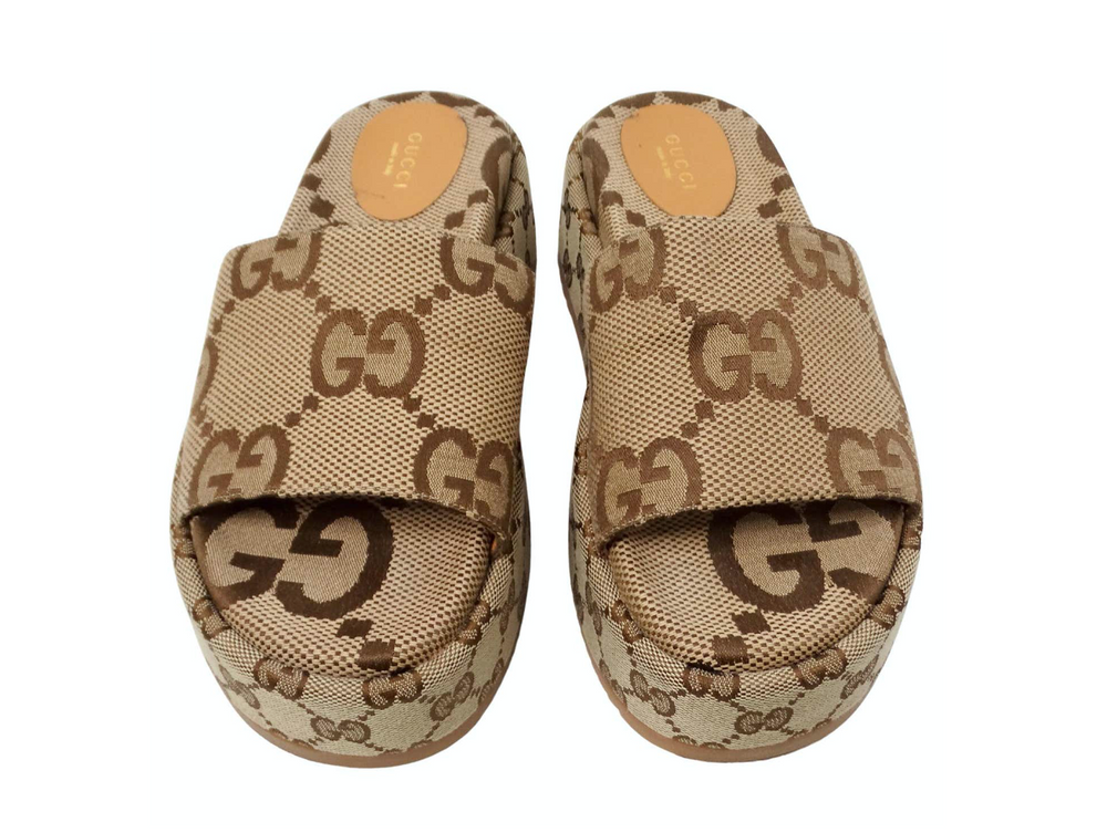 Gucci GG Canvas Slide Sandals