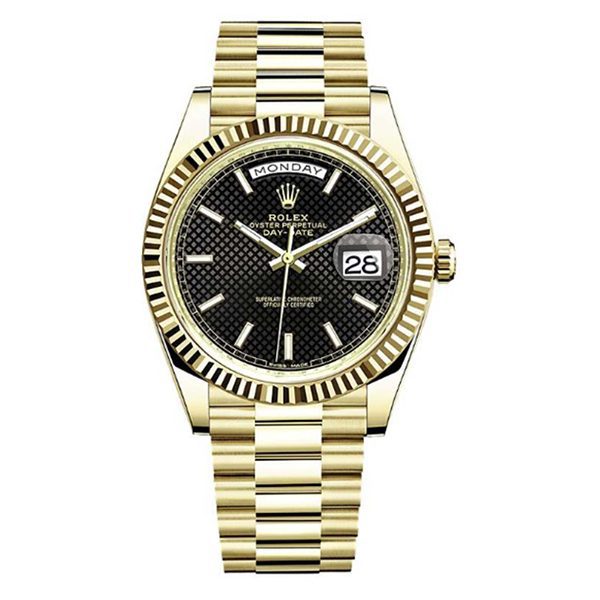 Rolex | Day-Date Diagonal Motif Stick Dial