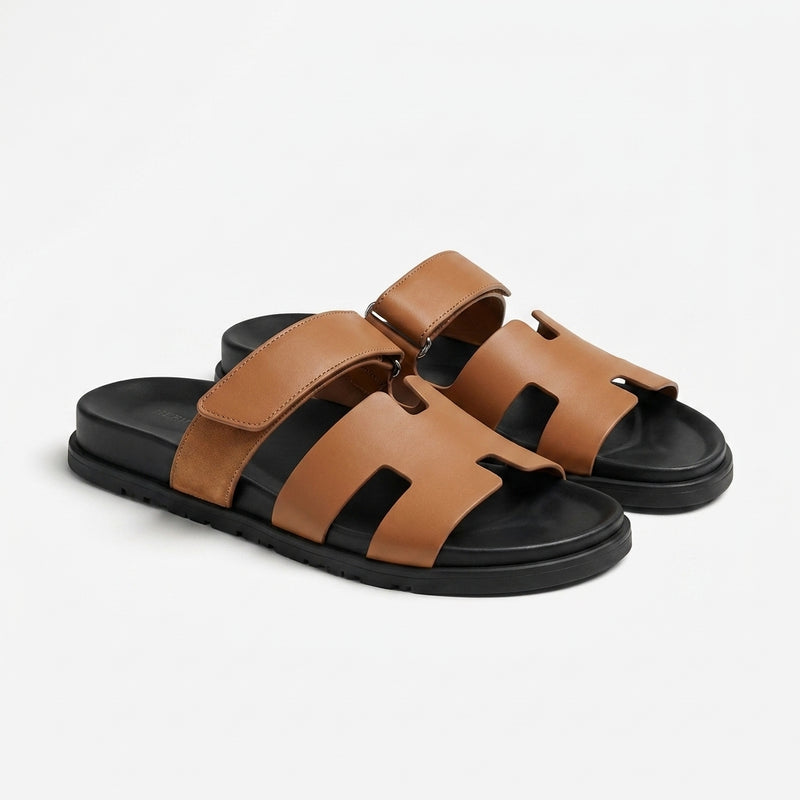 Hermès Men Sandals | Chypre Tan Camel Leather
